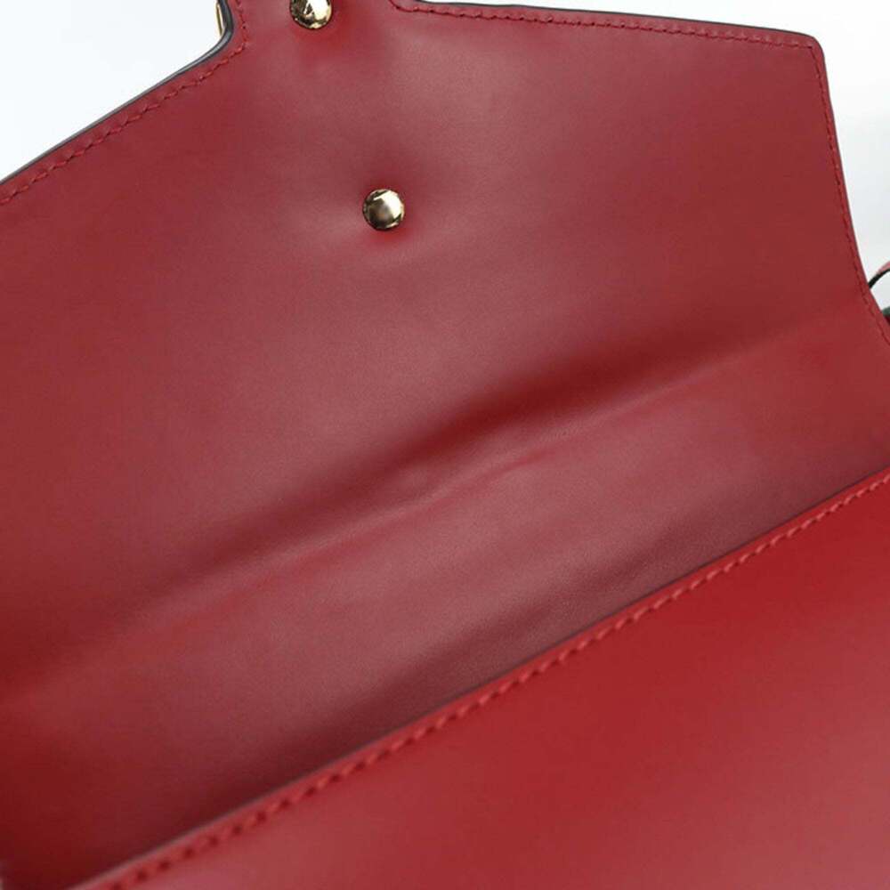GUCCI Authentic Red Sylvie Shoulder Bag - Picture 7 of 10